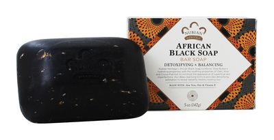 Nubian Heritage African Black Soap, 5 Ounce (Pack of 4)