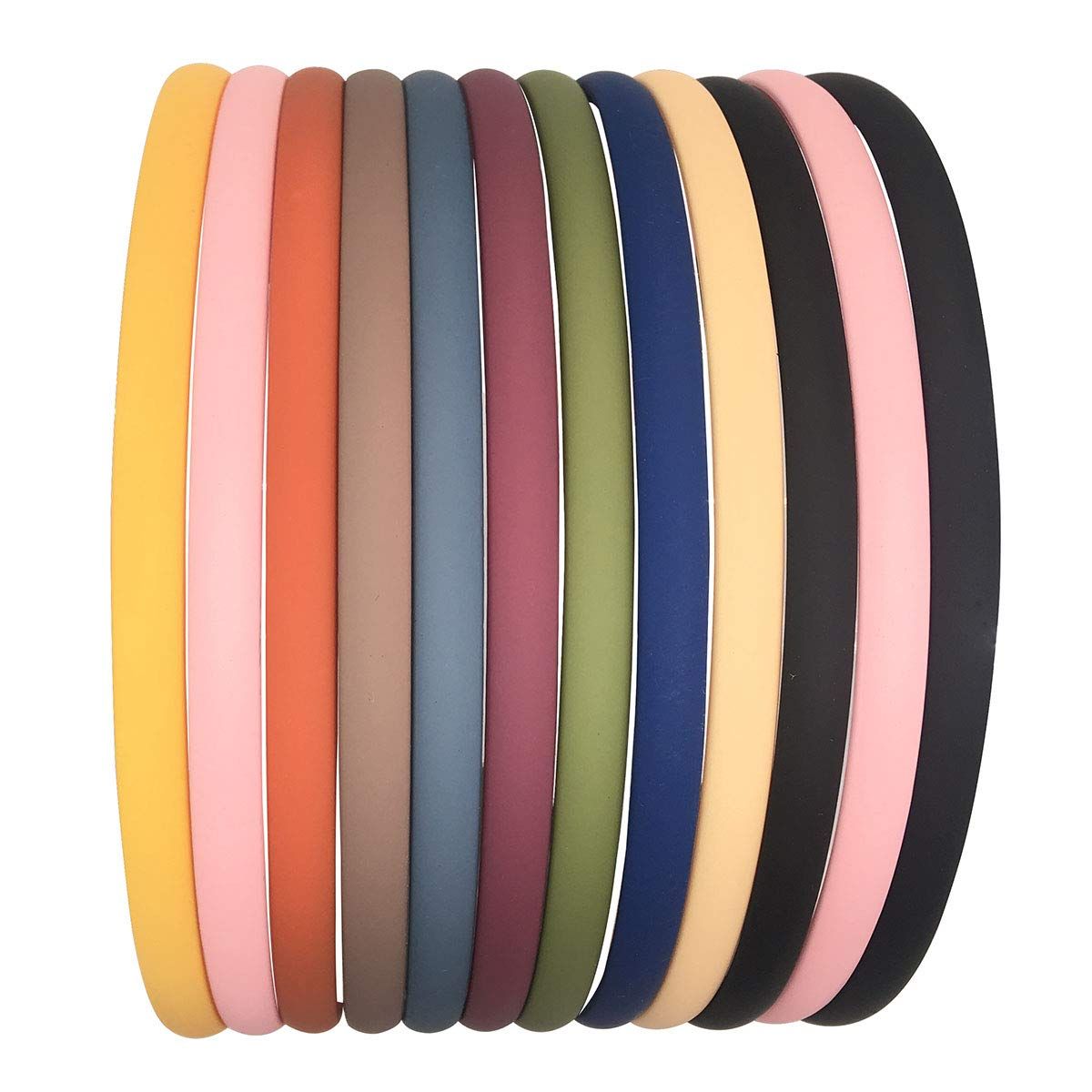 12pcs 8mm Plastic Headbands Hard Teeth Headbands Thin Simple Headands For Girls Kids Teens Women