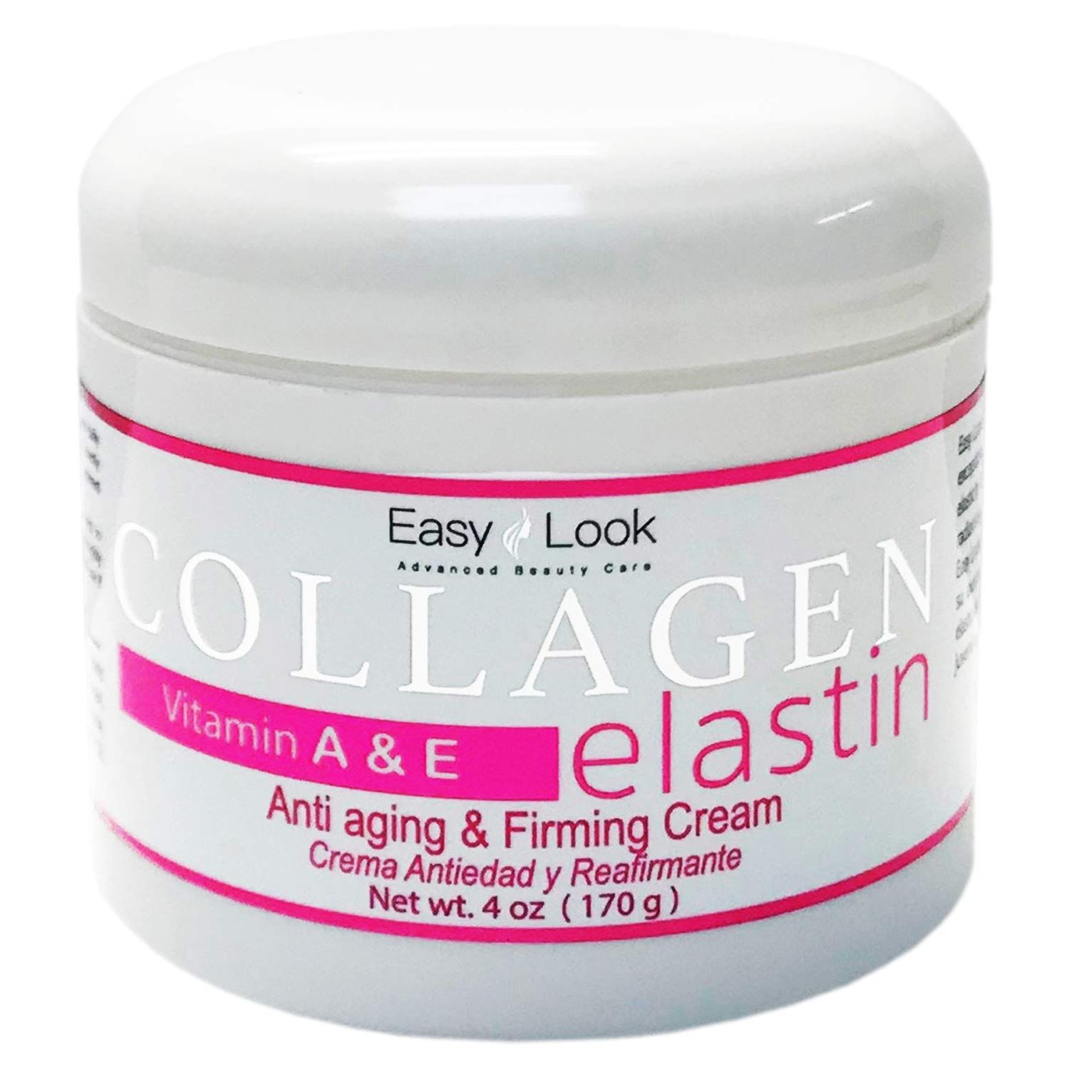 Collagen Elastin Cream Vitamins A &amp; E Anti aging and Firming Cream 4oz