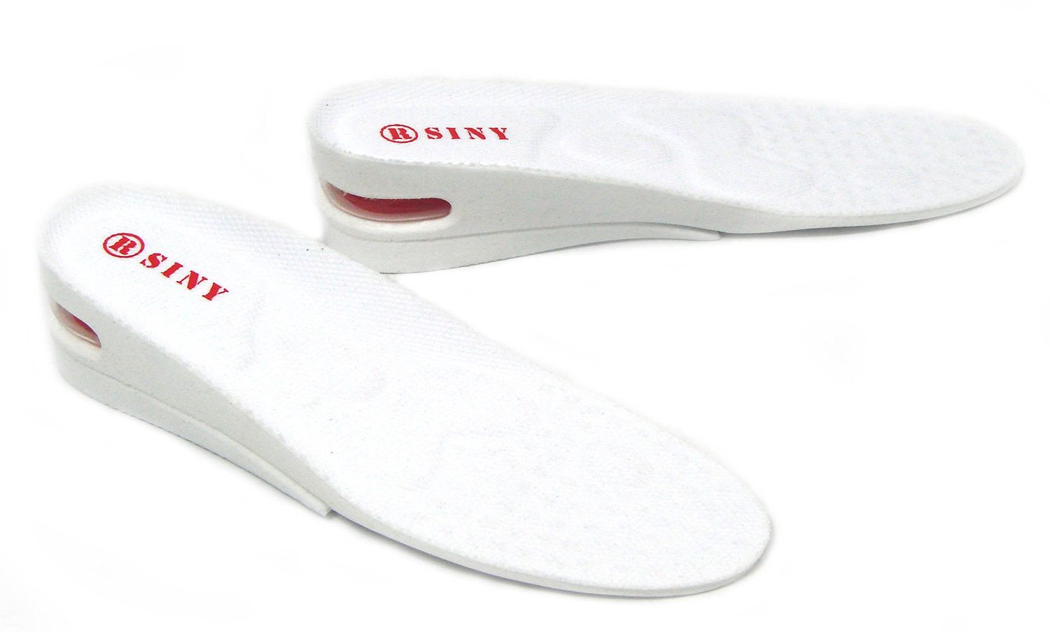 SINY Full Length 2 inches 2-Layer Shoe Insoles for Men Height Increase Pad Air Cushion Lift Kit Foot Skin Care