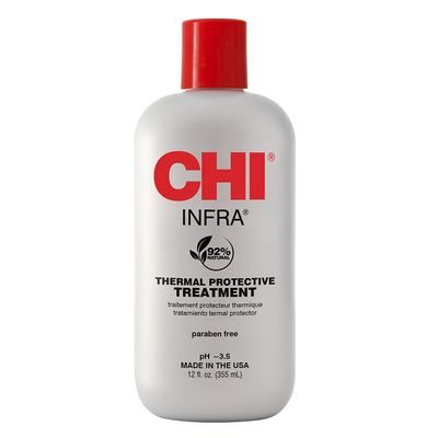 CHI Infra Thermal Protective Treatment, Hair Serum For Protecting Color &amp; Adding Superior Shine &amp; Softness, Hydrating Formula, Sulfate-free, 12 Oz