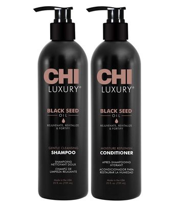 Chi Luxury Black Seed Oil Shampoo &amp; Conditioner 25oz Duo