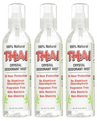 Thai Deodorant Stone Crystal Mist Natural Deodorant Spray 8 oz. Bundle (Pack Of 3)