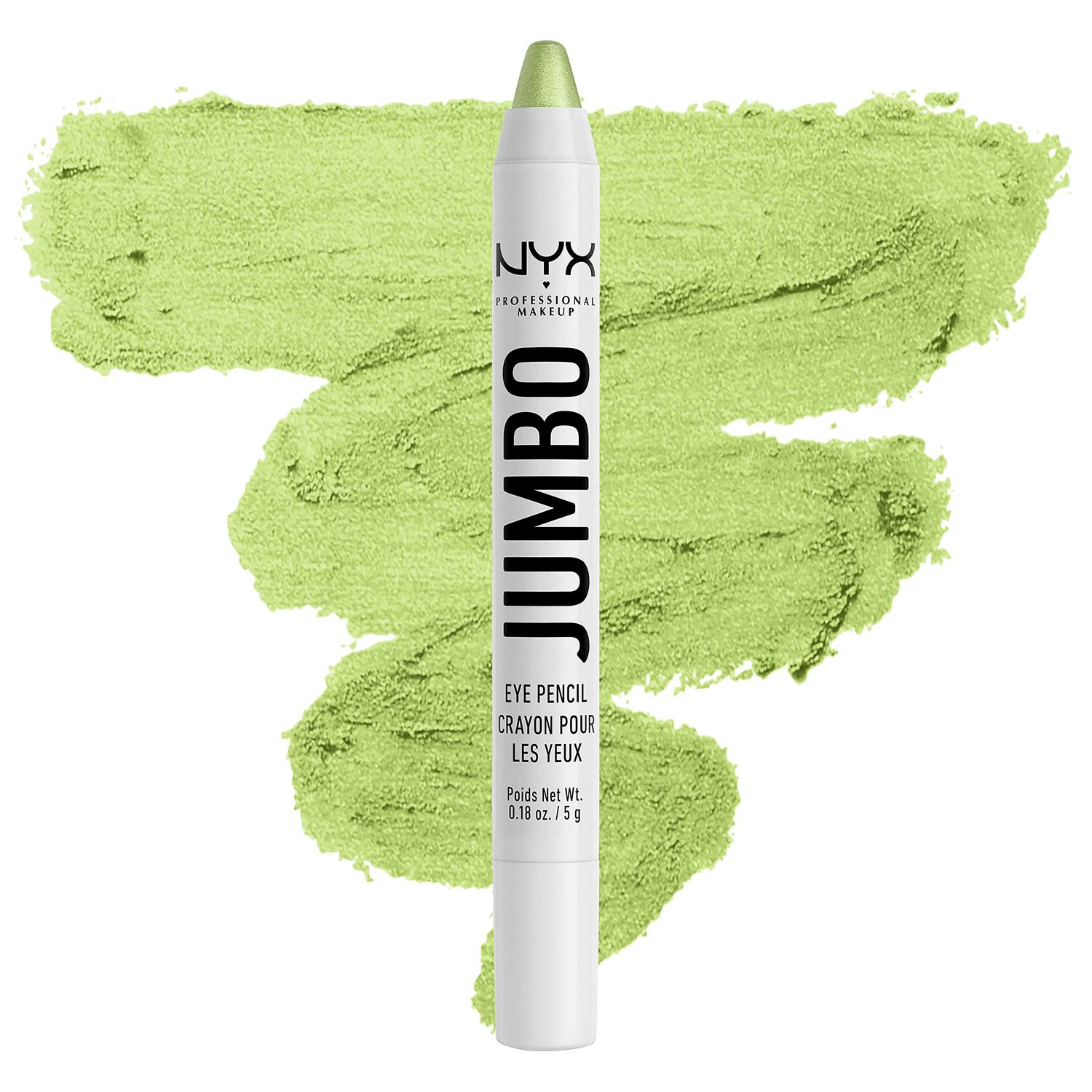 NYX PROFESSIONAL MAKEUP Jumbo Eye Pencil, Blendable Eyeshadow Stick &amp; Eyeliner Pencil - Matcha (Green)