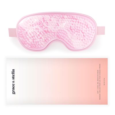 Eye Wrinkle Pads and Patches - Cooling Eye Mask for Puffiness - Ice Face Mask - Gel Eye Mask - Ice Mask to Reduce Wrinkles, Dark Circles, Eye Bags, Migraines - Hot &amp; Cold Eye Mask by Grace and Stella