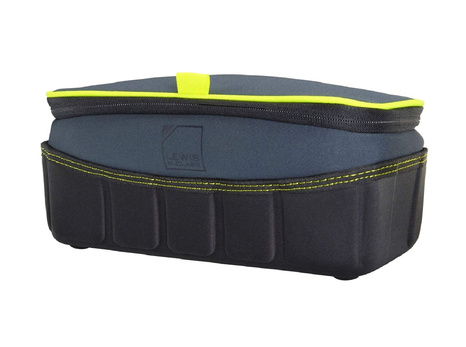 Lewis N. Clark Travelflex Toiletry Kit, Makeup Bag, Shower Caddy + Travel Organizer for Luggage, Carry-on or Suitcase, Classic Side Zip, Charcoal