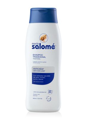 Shampoo Maria Salom 400ml - Anticada y estimula el Crecimiento. Sin Sal, Sin Parabenos