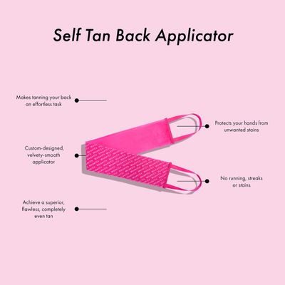 ModelCo Self-Tan Back Applicator - Makes Tanning Your Back Effortless - Great For Hard-To-Reach Tan Areas - Comfortable And Easy To Use - Reusable And Washable - One-Size-Fits-All - 1 Pc