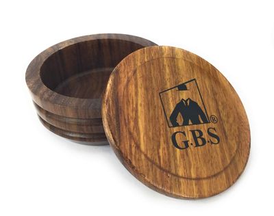 G.B.S Wood Shaving Mug/Bowl with Lid 3.5in Diameter