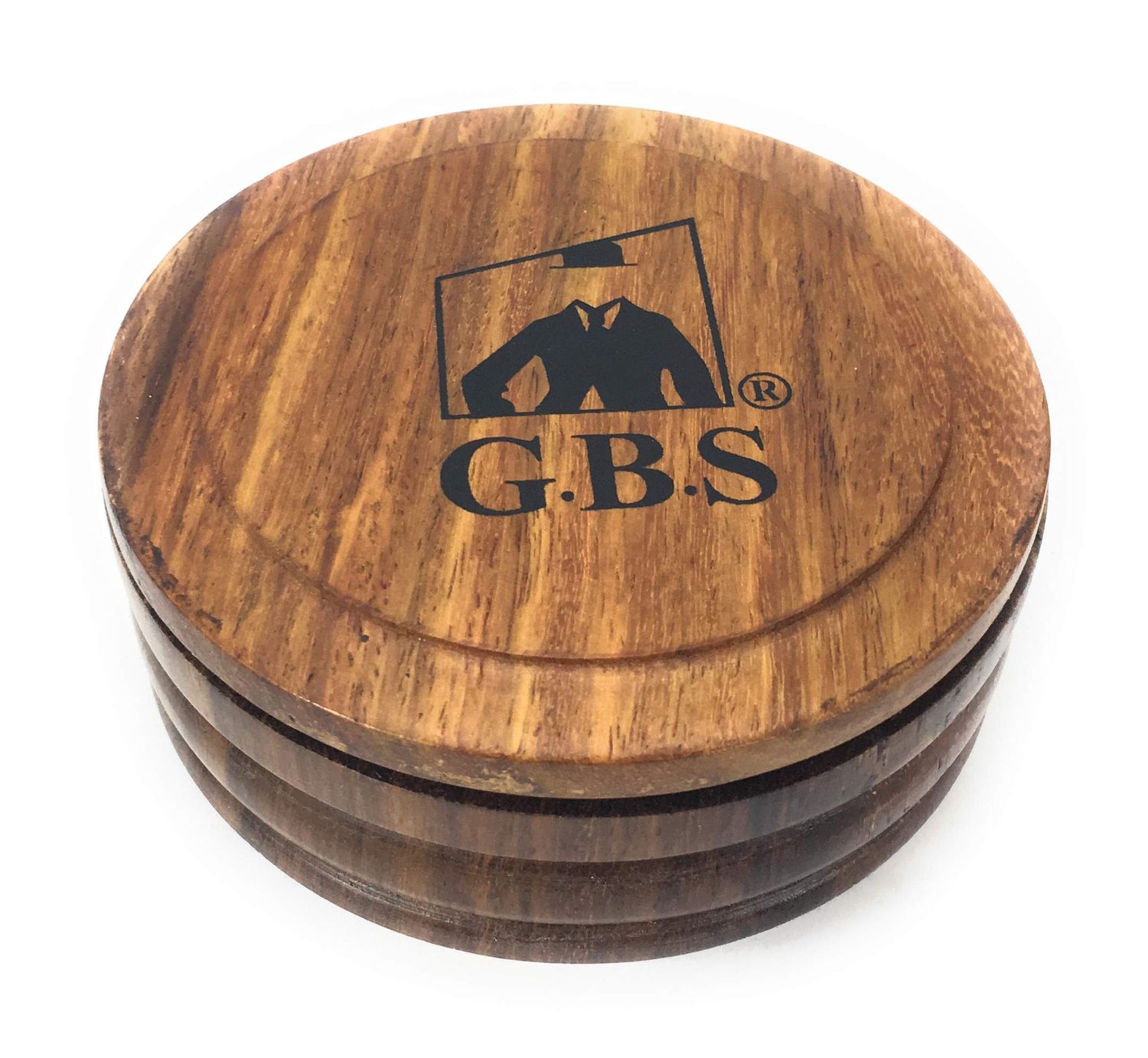 G.B.S Wood Shaving Mug/Bowl with Lid 3.5in Diameter