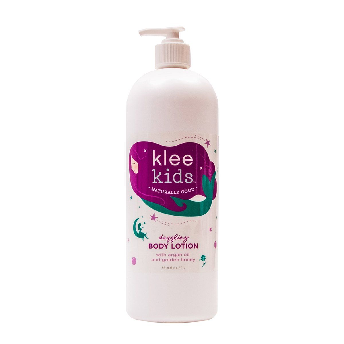 Luna Star Naturals Klee Kids Dazzling Body Lotion with Argan Oil and Honey, 32 Ounce