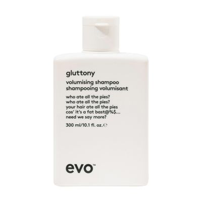 EVO Gluttony Volumising Shampoo - Volumizing Shampoo For All Types Of Hair - Adds Lift, Body Shine, Strength &amp; Elasticity - 300ml / 10.1fl.oz