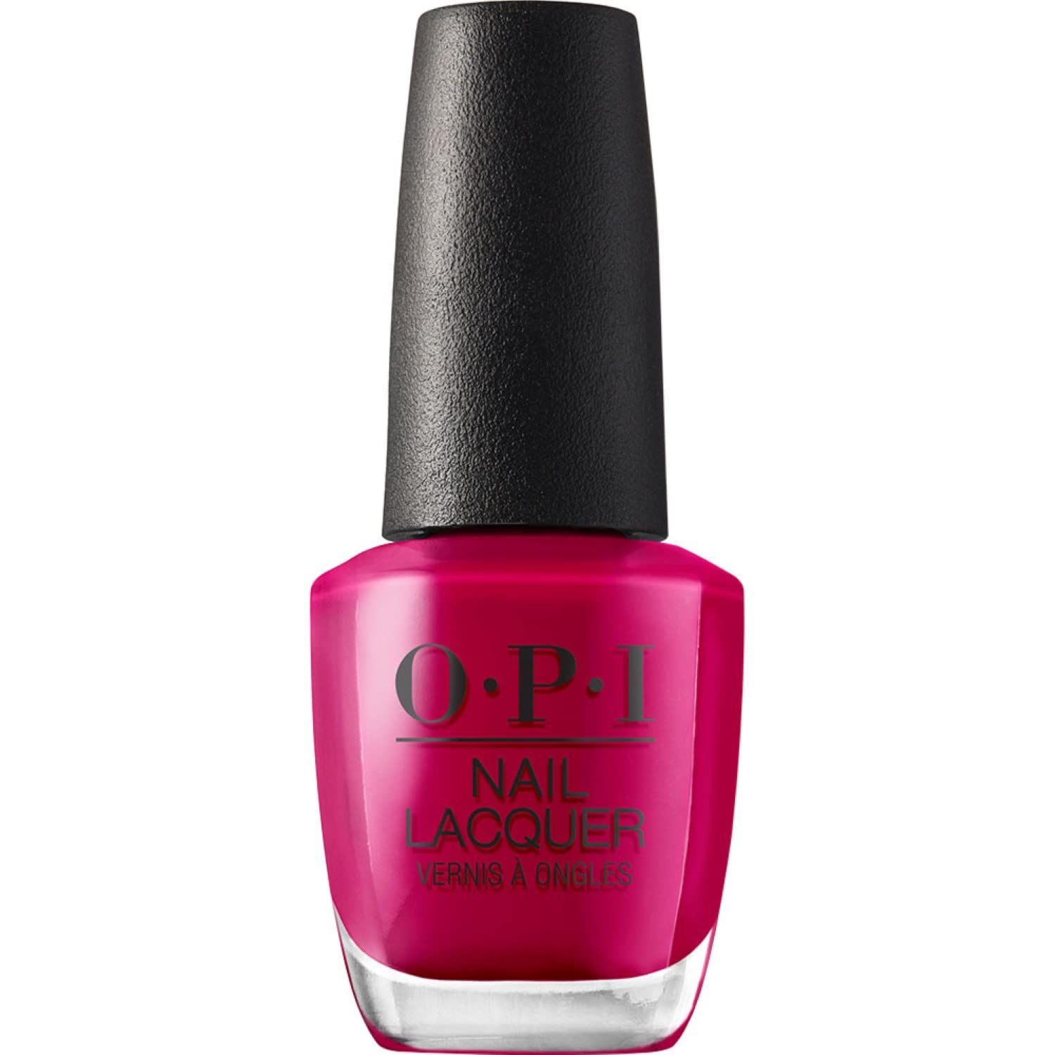 OPI Nail Lacquer Koala Bear-y | Opaque Bright Pink Crme Chip Resistant Nail Polish | Vegan, Fast Drying, Streak Free