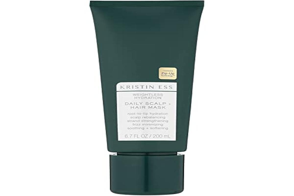 Kristin Ess Hair Weightless Hydration Daily Scalp + Hair Mask - Soothes Scalp, Hydrates Hair, Rebalancing Treatment, Frizz Minimizing, Vegan, Color &amp; Keratin Safe, 6.7 fl oz