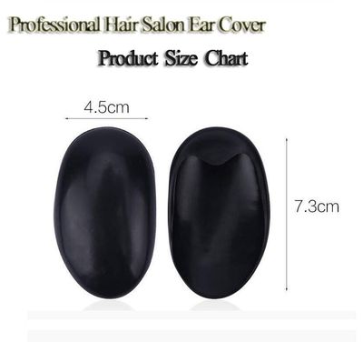 10Pairs Black Plastic Professionale Hair Salon Ear Cover Pads Sheets Ear Protector Hairdressing Dye Coloring Caps Ear Prtotection Earmuff for Hair Salon Hair Coloring Hair Treatment