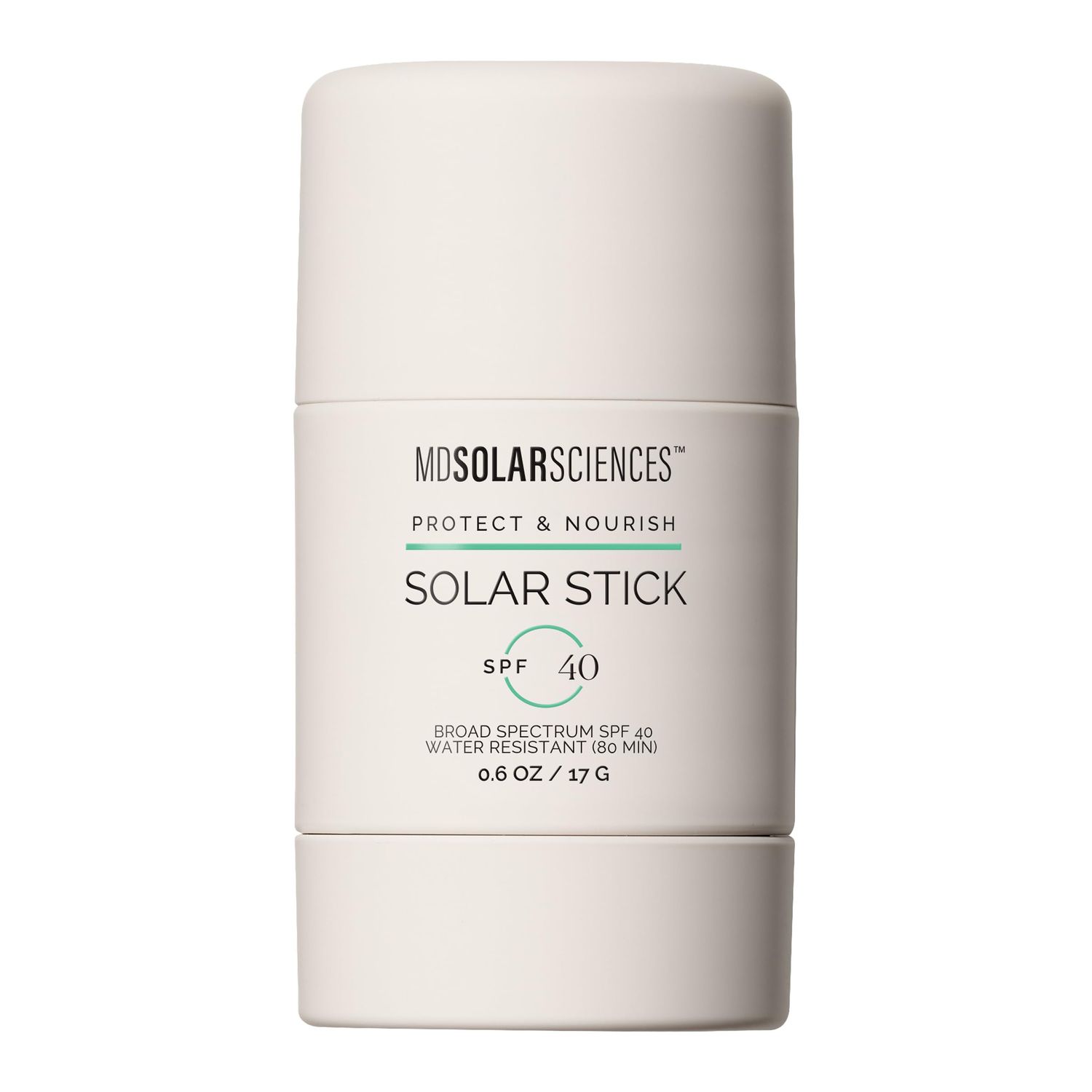 MDSolarSciences Solar Stick SPF 40 - Water-Resistant Mineral Sunscreen - Broad Spectrum UV Protection - Blendable Zinc Oxide Travel Stick - Smooth, Sheer and Natural Matte Finish, 0.6 Oz