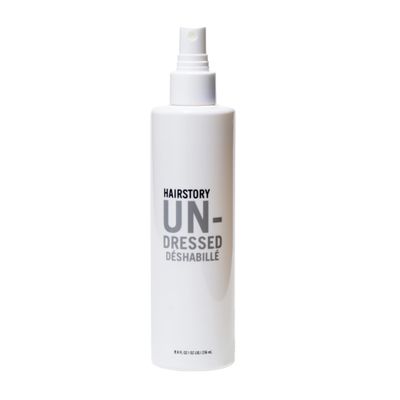 Hairstory Undressed, Texturizing Salt Free Hairspray, Ideal for All Hair Types, Beach Waves &amp; UV Protection, Volumize &amp; Enhance Hair Texture, 8oz
