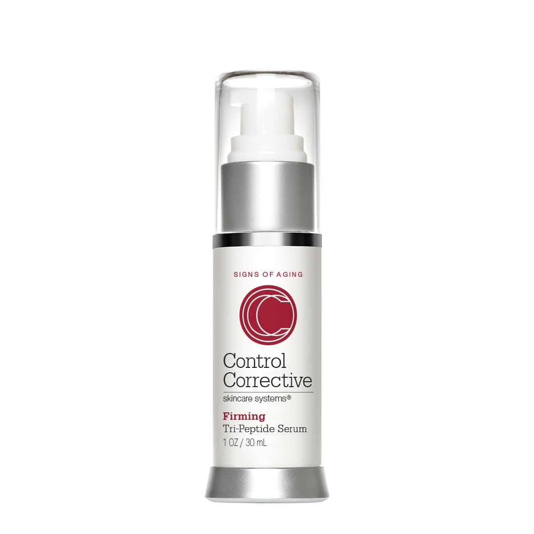 CONTROL CORRECTIVE Firming Tri-Peptide Serum, 1 Oz - Supports Skin Strength, Improves Skin Laxity, Collagen, Elastin, Skin Nourishing, Hyaluronic Acid &amp; Active Peptide Serum For Firming And Hydration