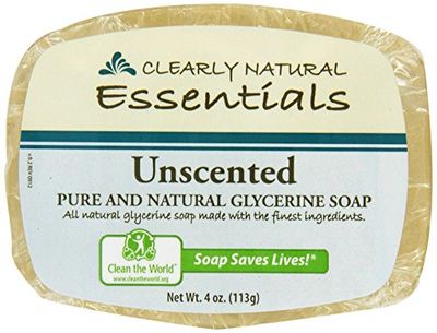 Clearly Natural Glycerine Bar Soap Unscented - 4 oz 4 Pack