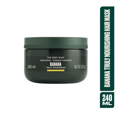 The Body Shop Banana Truly Nourishing Hair Mask, 8.2 Fl Oz (Vegan)