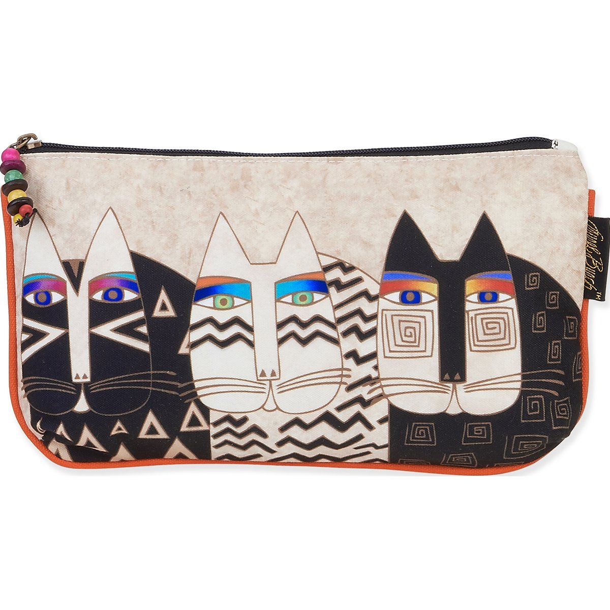 Laurel Burch Cosmetic Bags 3/Pkg-Wild Cats, Multicolor