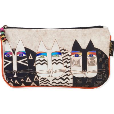 Laurel Burch Cosmetic Bags 3/Pkg-Wild Cats, Multicolor