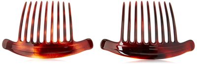 Caravan French Interlocking Comb Tortoise Shell Pair.65 Ounce