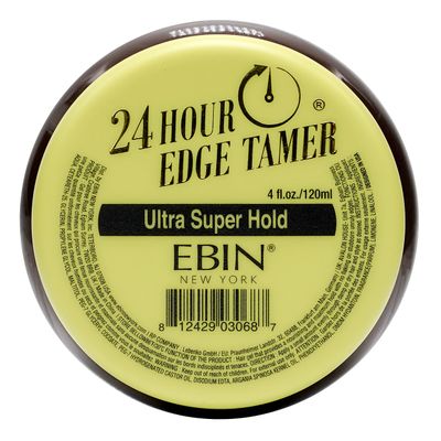EBIN NEW YORK 24 Hour Edge Tamer Ultra Super Hold 4.0 fl.oz/120ml No Flaking, Smooth Shine, Argan &amp; Castor Oil, Strong Edge Control Gel, Edge gel