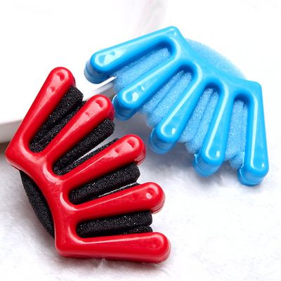 Hisight 2 PCS Sponge Hair Braiding Machine Women Lady Girls DIY French Twist Plait Hair Braiding Tool Sponge Hair Styling Clip Stick Braider Braid Tool (Red? Blue)