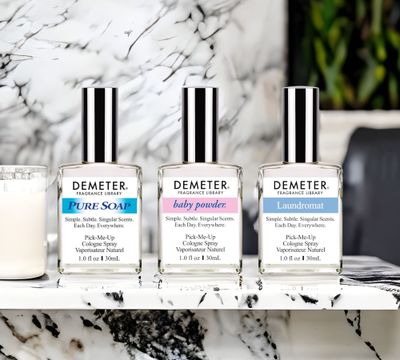 DEMETER Fresh And Clean Collection, Set of 3 Unique Perfumes For Women, Baby Powder, Pure Soap, Laundromat, 1 Oz Each
