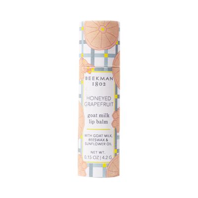 Beekman 1802 Tinted Lip Balm, Honeyed Grapefruit - Scented - 0.15 oz - With Goat Milk, Vitamin E, Beeswax &amp; Shea Butter to Hydrate &amp; Soothe - Good for Sensitive Skin - Cruelty Free