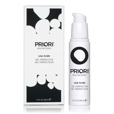 PRIORI Skincare Gel Perfector Face Treatment for Acne, Blemishes, Oily Skin, Blackheads, Shine, Wrinkles Oil Control Salicylic, Lactic Acid, Vitamins A, C, E Fragrance Free 1 fl oz