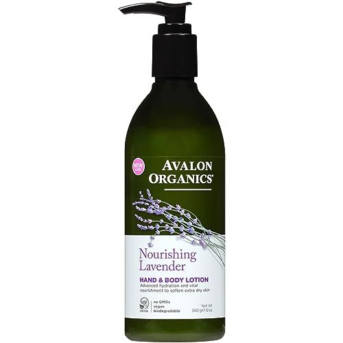 Avalon Organics Hand &amp; Body Lotion, Nourishing Lavender, 12 Oz