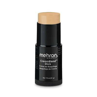 Mehron Makeup CreamBlend Stick | Face Paint, Body Paint, &amp; Foundation Cream Makeup | Body Paint Stick Perfect for Halloween Makeup (Light Buff)