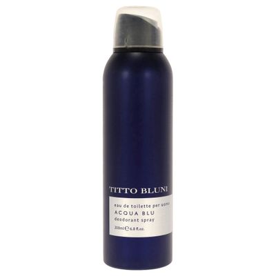 Titto Bluni Acqua Blu Deodorant Spray for Men, 6.80 Ounce