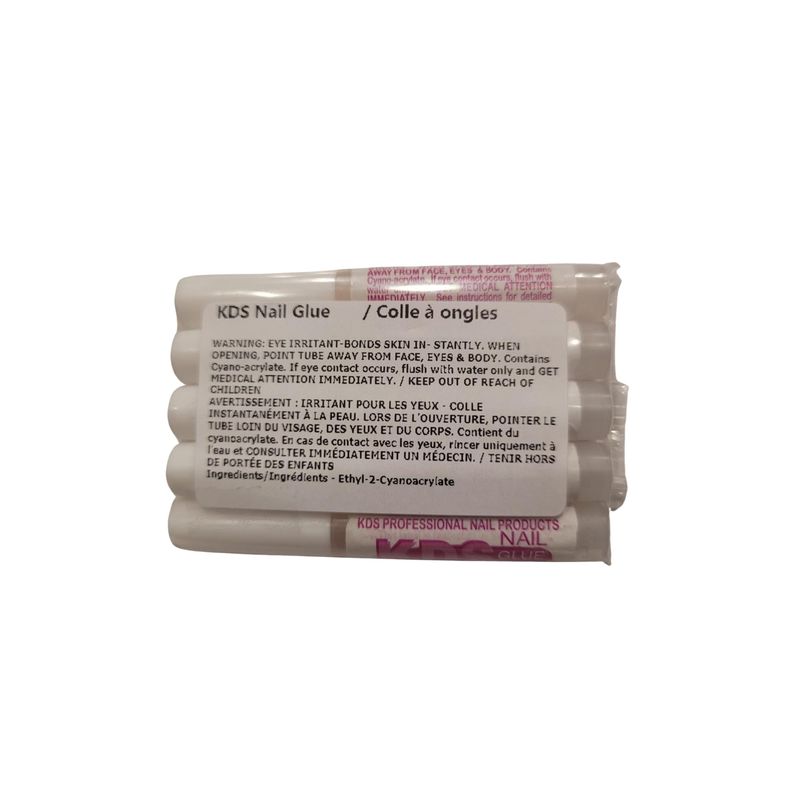 KDS Nail Glue for Professional Fake Nail Art &amp; Design 10pcs Nail Tip Extension Glue