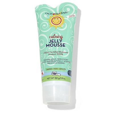 California Baby Calming Jelly Mousse Hair Gel | 100% Plant-Based (USDA Certified) | Kids Hair Gel | Medium-Hold | Lavender Scent | Allergy Friendly | Non-Sticky Baby Hair Gel | 82 g / 2.9 oz.
