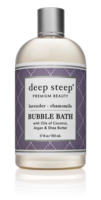 Deep Steep Bubble Bath, Lavender Chamomile, 17 Ounces