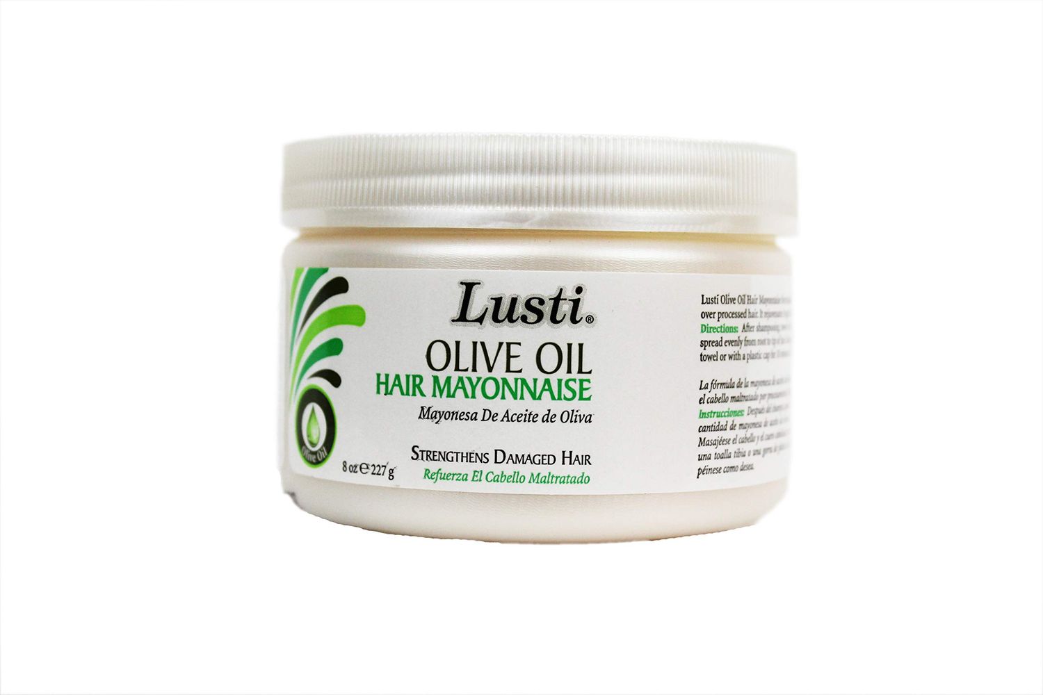 Lusti Olive Oil Hair Mayonnaise, 8 fl oz - Rejuvenate Hair &amp; Scalp - Repair Dry and Damaged Hair