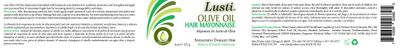 Lusti Olive Oil Hair Mayonnaise, 8 fl oz - Rejuvenate Hair &amp; Scalp - Repair Dry and Damaged Hair