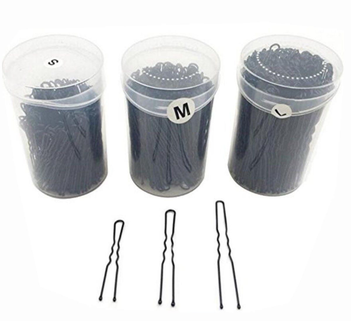 160PCS/Box U Shaped Hair Pins Hair Bobby Pins Black Metal Pins Bun Pins Hair Slides Grips Hair Accessory For Women Girl Buns Up-Dos And Hairdressing size S-5.2cm/2inch