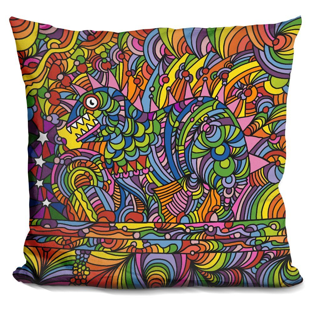 LiLiPi Pop-Art-Shane-Monster Decorative Accent Throw Pillow