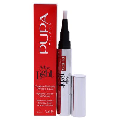 PUPA Milano Active Light Highlighting Concealer - Minimizes Signs Of Fatigue - Gives The Complexion A Fresh And Radiant Appearance - Ideal For All Skin Types - 002 Luminous Beige - 0.013 Oz