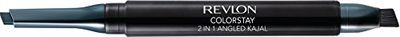 Revlon ColorStay 2-in-1 Angled Kajal Eyeliner, Waterproof Eye Makeup with Smudge Brush for Smokey Eyes, Evergreen (103), 0.01 oz