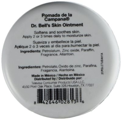 Pomada De La Campana DR Bell's Pomade Skin Ointment with Allantoin, 1.2 Ounce