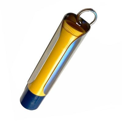 TALLAC HOUSE Stainless Steel Lip Balm Keychain Holder Sleeve with Dial Protection Not Chapstick Brand Compatible