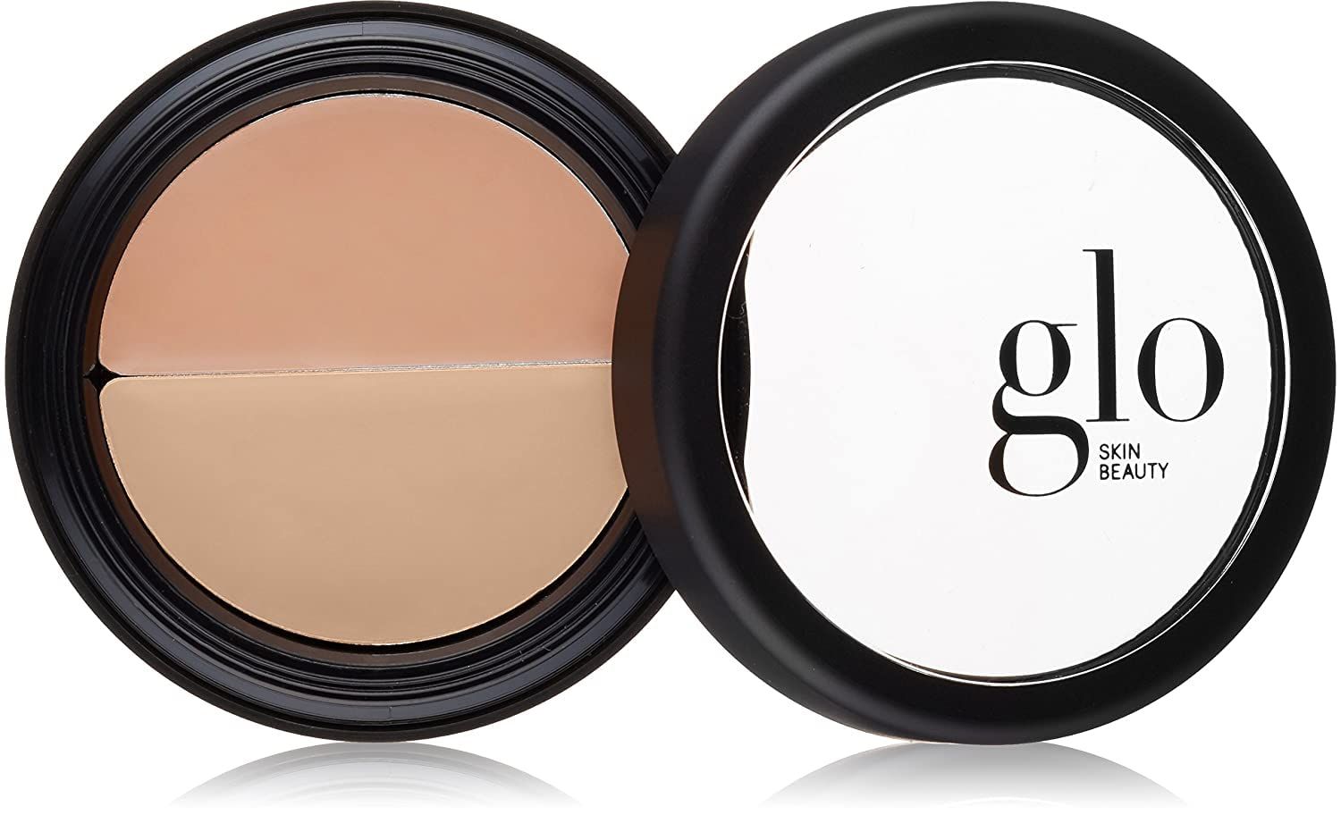 Glo Skin Beauty Under Eye Concealer Makeup with Duo Shades for Custom Blending - Corrects &amp; Conceals Dark Circles &amp; Redness - Buildable Longwearing Coverage (Beige)