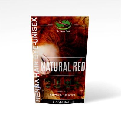 1 Pack Of Natural Red Henna Hair &amp; Beard Color/Dye 100 Grams - Natural Hair Color, Plant-based Hair Dye - The Henna Guys