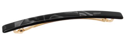 France Luxe Long &amp; Skinny Barrette, Nacro Black - Classic French Design For Everyday Wear