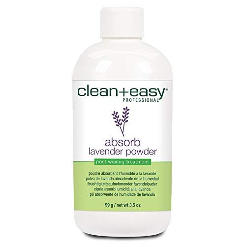 Clean + Easy Absorb Lavender Powder Pre Waxing Treatment | Moisture Absorbent Powder for Hair Removal, 3.5 oz